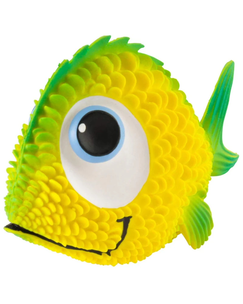 Juguete para perros de pez sensorial. 100% caucho natural (látex). Sin plomo ni productos químicos. Cumple con los mismos estándares de seguridad que los juguetes para niños. Suave, apretado. El mejor juguete para perros pequeños o medianos y perros.