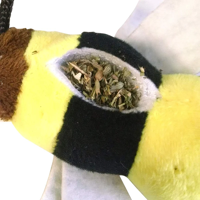 Meowijuana - Juguete de abeja para gatito y temporizador, rellenable