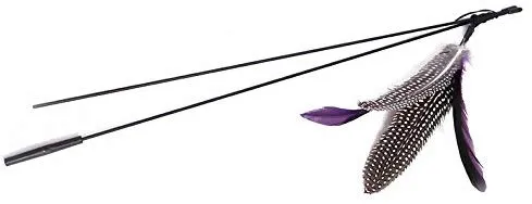 Highland granjas seleccione hecho a mano pluma natural juguete de gato da Bird – Juego de recambios interactivo gato y gatito juguete