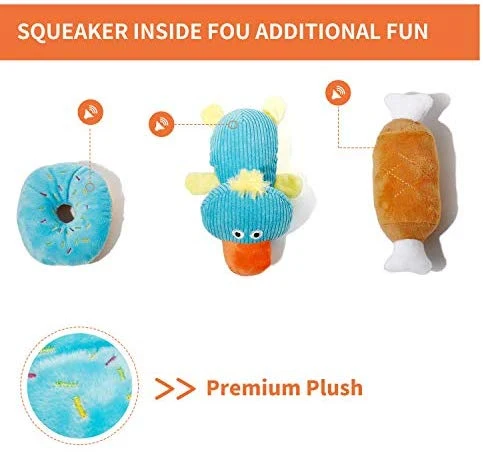 Juguetes para cachorros Toozey Paquete de 7 juguetes duraderos para perros pequeños. Juguetes de cuerda de masticar para perros y juguetes de masticar de peluche con bolsa de lavandería. Juguete de algodón natural para perros pequeños y cachorros
