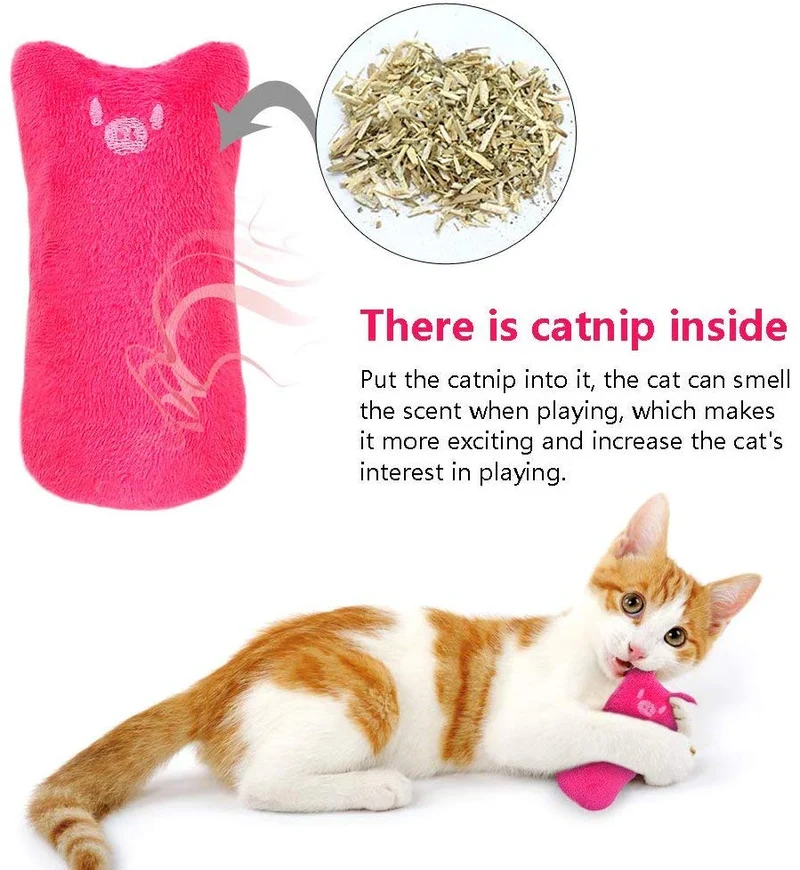 AINOLWAY Juguetes de gato interactivos divertidos para gatito gatito gato gato mimbre dentición masticar 3 piezas