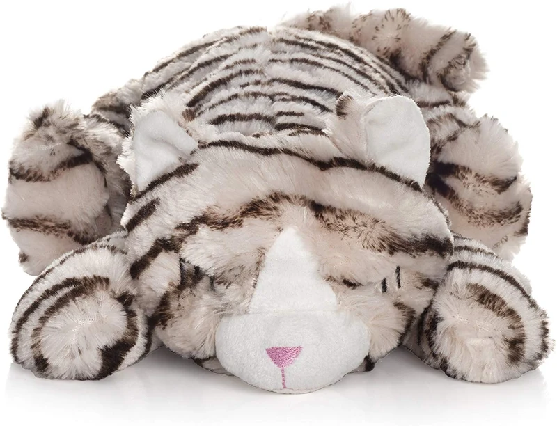 Smart PET Love Juguete de ayuda para el comportamiento de mascotas, para acurrucarse, diseño de tigre tostado.