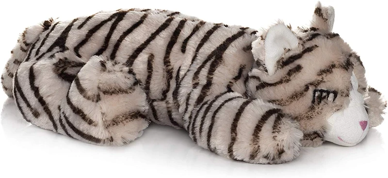 Smart PET Love Juguete de ayuda para el comportamiento de mascotas, para acurrucarse, diseño de tigre tostado.
