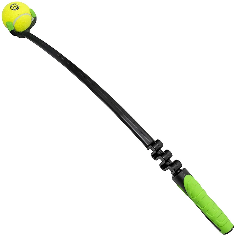 Franklin Pet Supply - Juguete para recoger perros, lanzador de pelotas de tenis, juego con tu perro, lanzador de pelotas de perro