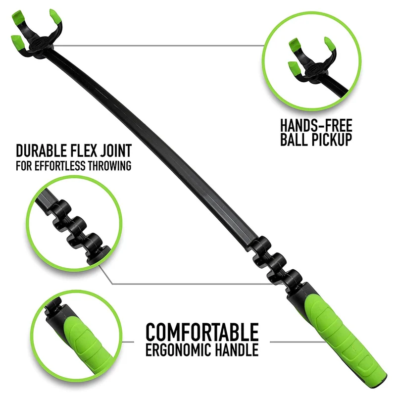Franklin Pet Supply - Juguete para recoger perros, lanzador de pelotas de tenis, juego con tu perro, lanzador de pelotas de perro