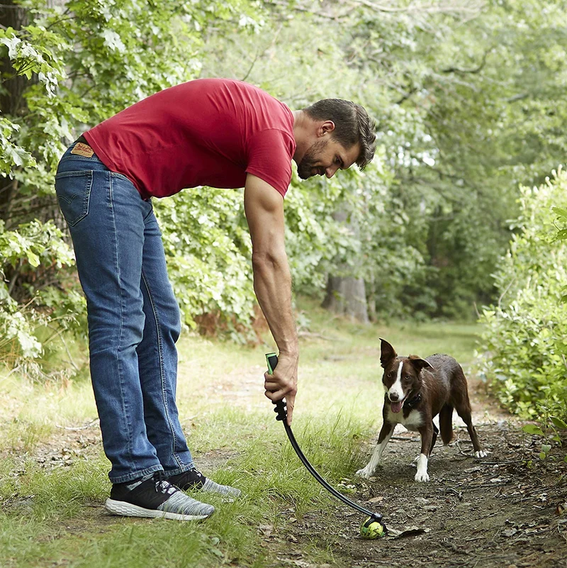 Franklin Pet Supply - Juguete para recoger perros, lanzador de pelotas de tenis, juego con tu perro, lanzador de pelotas de perro