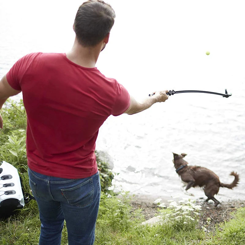 Franklin Pet Supply - Juguete para recoger perros, lanzador de pelotas de tenis, juego con tu perro, lanzador de pelotas de perro