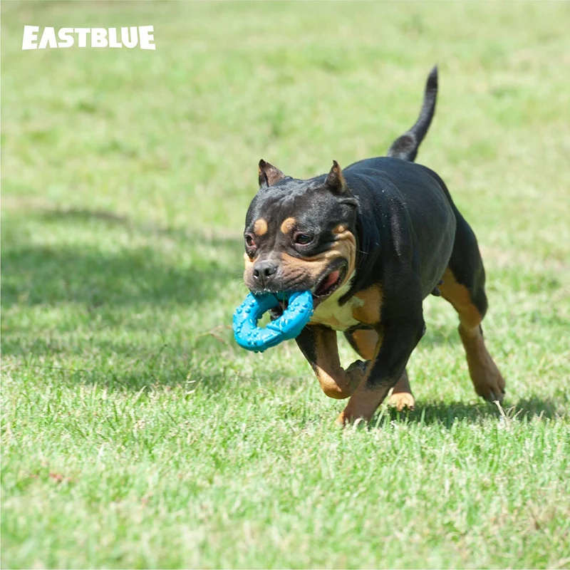 EASTBLUE Dog Chew Toy For Aggressive Chewers: Ultra-Tough Natural Rubber Puppy Chew Toy Nearly Indestructible For Medium And Large Breed