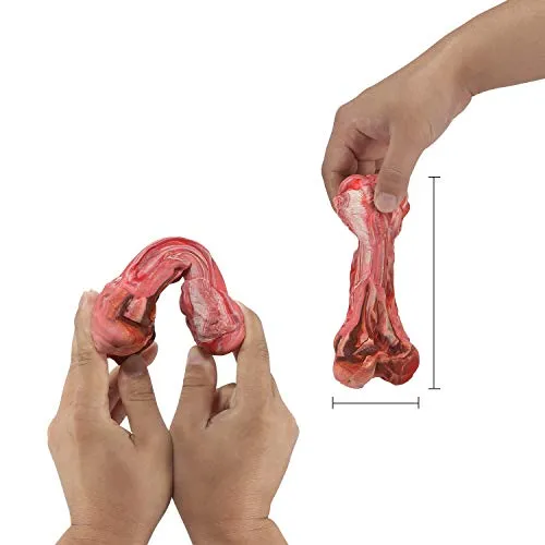 HIKISS Dog Chew Toy for Aggressive Chewers,Dog Toothbrush Chew Toy Stick Non-Toxic Rubber Dog Bone Toy Safe Reduces Boredom