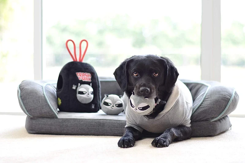 Bulltug – Ocultar y buscar peluche perro juguete – interactivo Squeaky Puzzle – Boredom Buster Juego – diseñado para perros pequeños, medianos y grandes