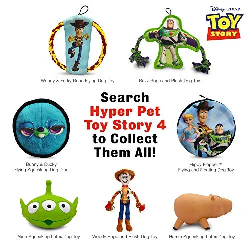 Hyper Pet Disney Toy Story 4 Juguete interactivo para perro, superchirriante