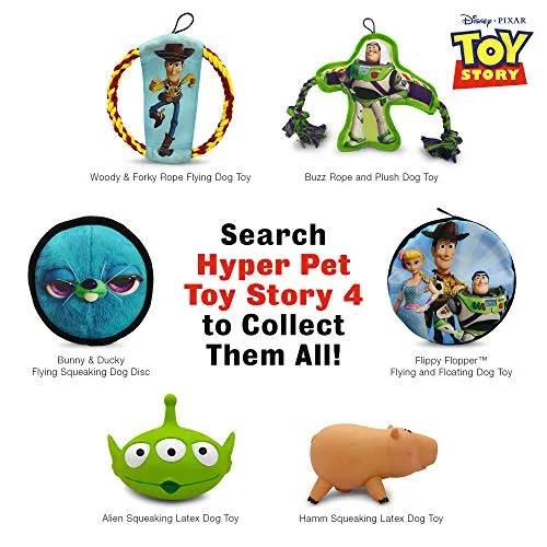 Hyper Pet Disney Toy Story 4 Juguete interactivo para perro, superchirriante