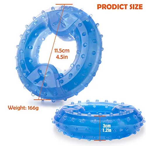 ZNOKA Pet Products Arctic Freeze Fetch Food Cooling Teether Chew Toy