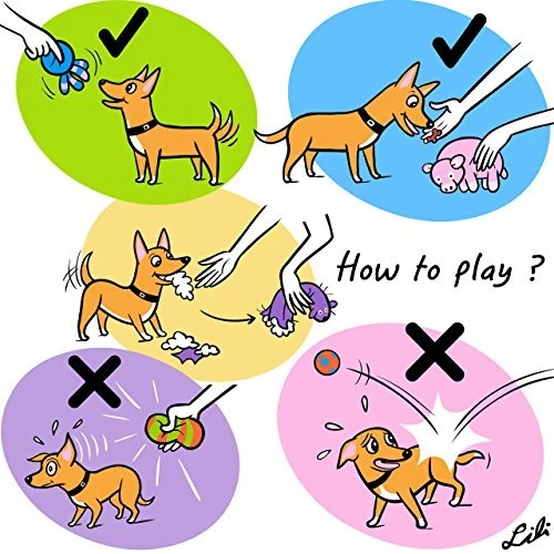 Chiwava - Juego de 3 juguetes de Navidad para perros interactivos, de látex, con diseño de Papá Noel