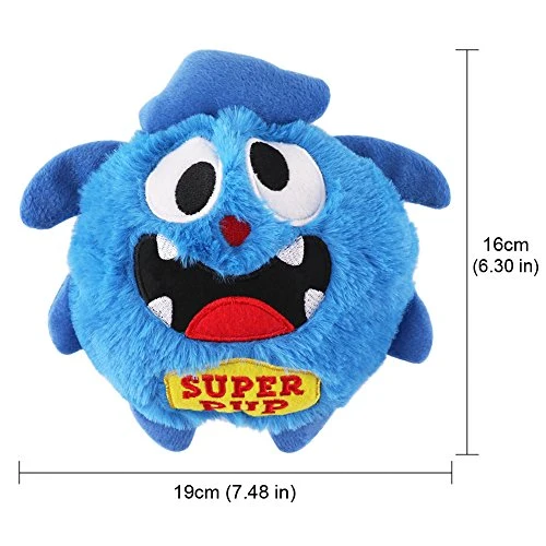 Petbobi Automatic Dog Toys Interactive Plush Giggle Ball Shake Squeak Crazy Bouncer Toys Exercise Electronic Toy for Puppy Motorized Entertainment for Pets