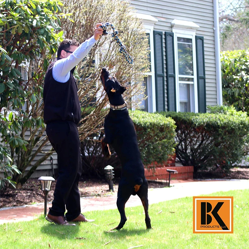 BK PRODUCTS LLC Juguetes para perros para masticadores agresivos, juego de 2 cuerdas para perros XL resistentes, juguete para cachorros de raza grande, perros medianos y grandes para masticar, dentición, Tug of War