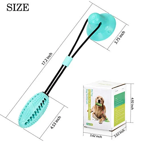 Juguetes para masticar perros Allrier, para masticar agresivos, para adiestramiento de cachorros y perros, juguetes de cuerda de dentición para aburrimiento, rompecabezas para perros, juguetes de bola dispensadora de alimentos para perros pequeños y grand