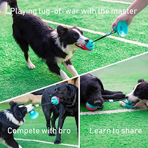 Juguetes para masticar perros Allrier, para masticar agresivos, para adiestramiento de cachorros y perros, juguetes de cuerda de dentición para aburrimiento, rompecabezas para perros, juguetes de bola dispensadora de alimentos para perros pequeños y grand