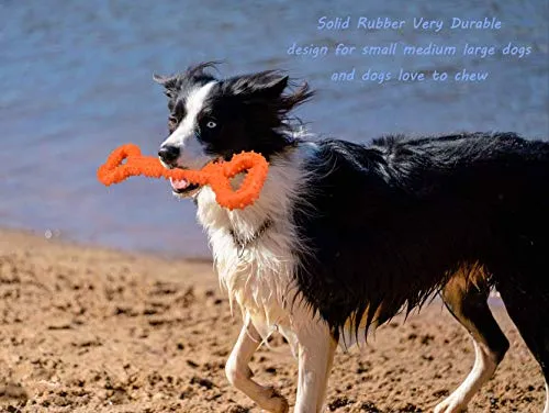 LECHONG Juguetes para masticar para perros de 13 pulgadas, forma de hueso, juguetes para perros extra grandes con diseño convexo, juguete fuerte para masticadores agresivos, limpieza de dientes para perros medianos y grandes