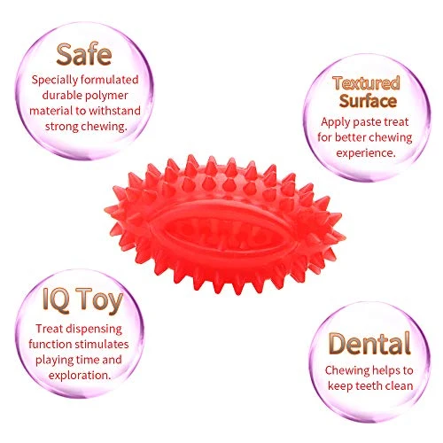 EETOYS K9 Max Juguetes para perros duraderos para masticadores agresivos, reemplazo de por vida garantizado, no tóxico, de goma TPE, dispensador de golosinas, bola para perros pequeños y medianos