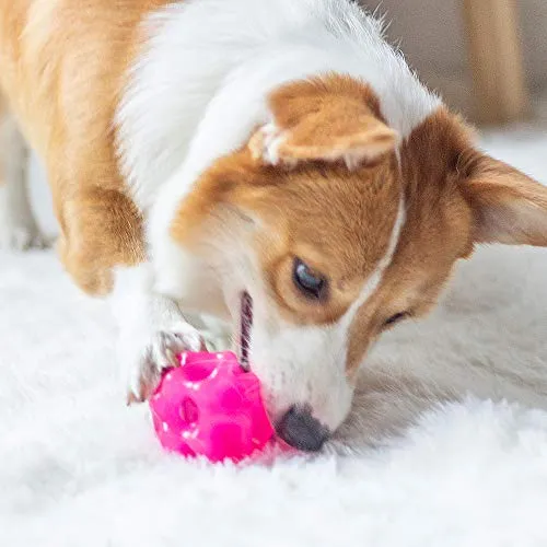 EETOYS K9 Max Juguetes para perros duraderos para masticadores agresivos, reemplazo de por vida garantizado, no tóxico, de goma TPE, dispensador de golosinas, bola para perros pequeños y medianos
