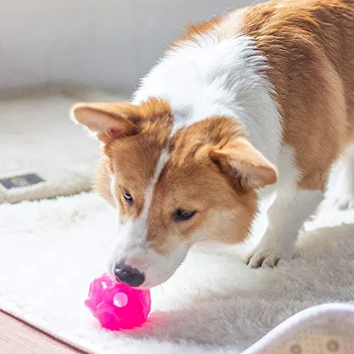 EETOYS K9 Max Juguetes para perros duraderos para masticadores agresivos, reemplazo de por vida garantizado, no tóxico, de goma TPE, dispensador de golosinas, bola para perros pequeños y medianos