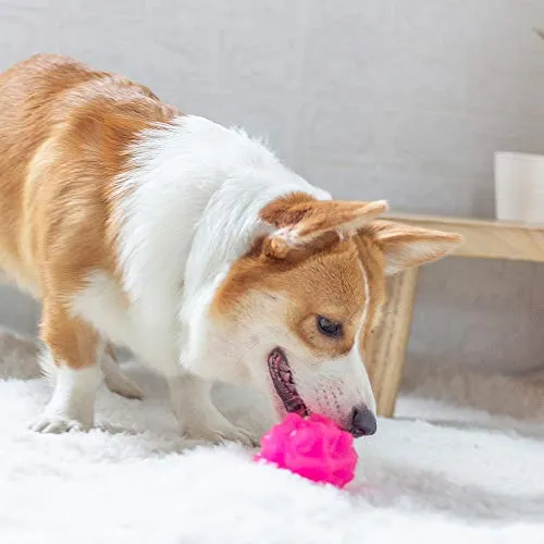 EETOYS K9 Max Juguetes para perros duraderos para masticadores agresivos, reemplazo de por vida garantizado, no tóxico, de goma TPE, dispensador de golosinas, bola para perros pequeños y medianos