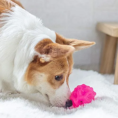 EETOYS K9 Max Juguetes para perros duraderos para masticadores agresivos, reemplazo de por vida garantizado, no tóxico, de goma TPE, dispensador de golosinas, bola para perros pequeños y medianos