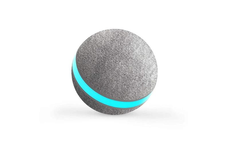 Pelota de mimbre de animal, 100% automática e interactiva para mantener a tus perros y gatos a la compañía todo el día, la alegría de tu mascota cuando estás solo en casa.