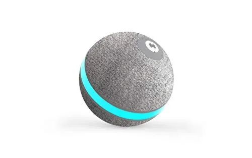 Pelota de mimbre de animal, 100% automática e interactiva para mantener a tus perros y gatos a la compañía todo el día, la alegría de tu mascota cuando estás solo en casa.