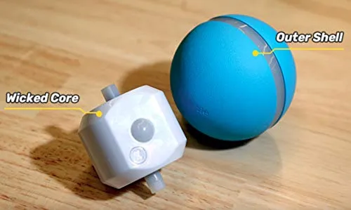 Pelota de mimbre de animal, 100% automática e interactiva para mantener a tus perros y gatos a la compañía todo el día, la alegría de tu mascota cuando estás solo en casa.