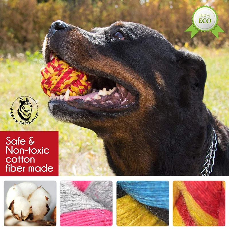 Dog Toys for Aggressive Chewers - Large Dog Toys - 3 Nearly Indestructible Chewing Ropes - Durable Heavy Duty Dental Chew Toys for Big Dogs - Dog Rope Chew Toys - Tug of War Dog Toy - Tough Dog Toys