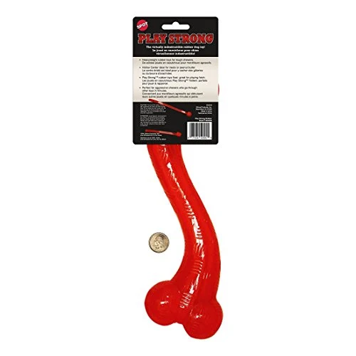 Ethical Pets SPOT Play Strong S" Bone | Juguetes para perros para masticadores agresivos | Juguete para masticar perros | Juguetes para perros indestructibles