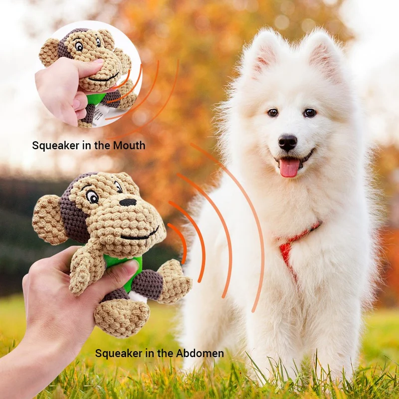Juguete para perro Raffaelo, juguete de peluche, juguete de peluche para perro, juguete de masticar con espátula, limpieza de dientes para cachorros, perros pequeños y medianos