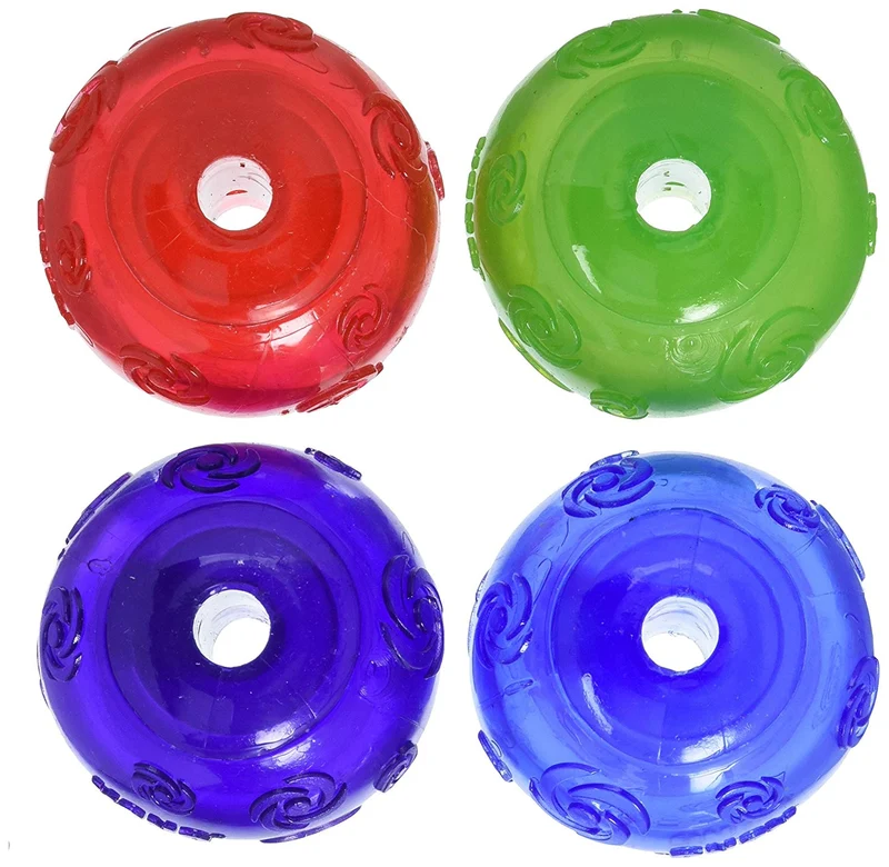 KONG Squeezz - Bolas de billar (tamaño mediano, 4 unidades), varios colores