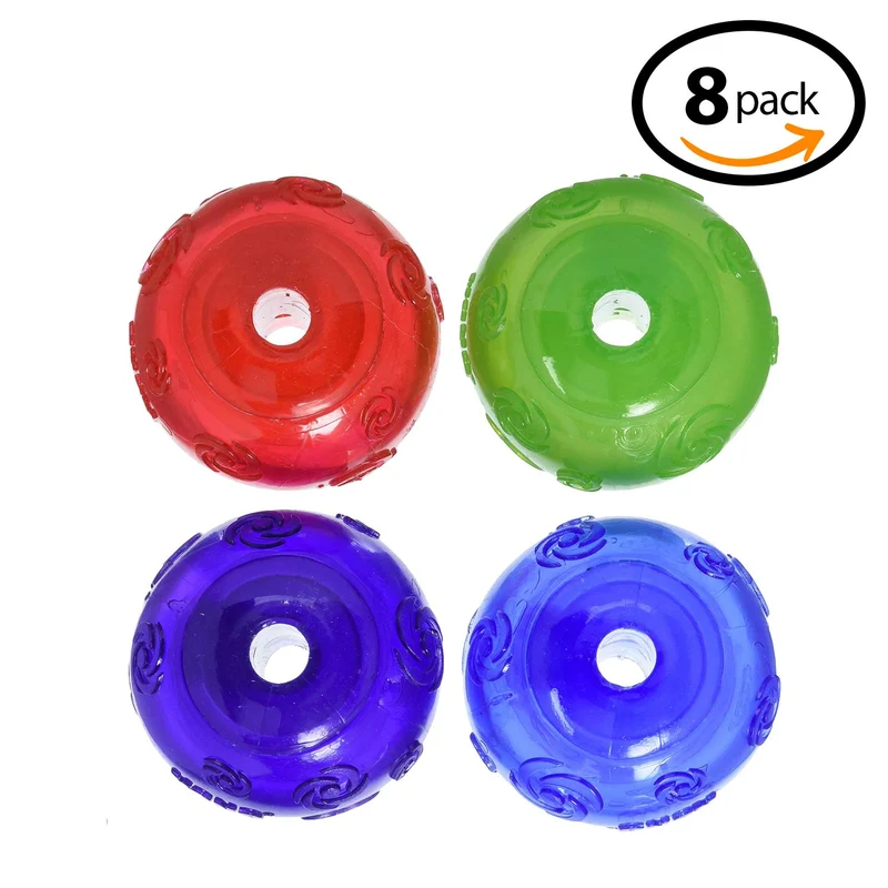 KONG Squeezz - Bolas de billar (tamaño mediano, 4 unidades), varios colores