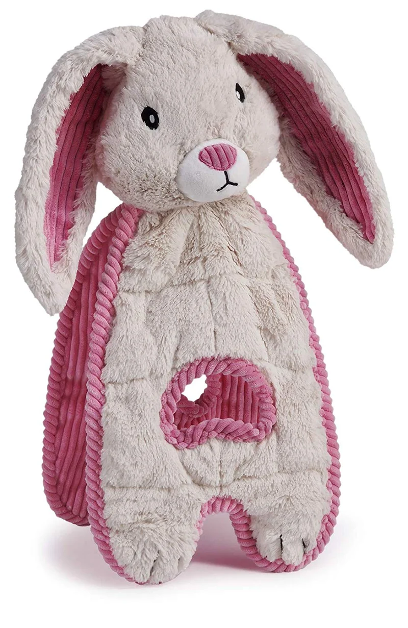 Charming Pet Cuddle Tugs Plush Dog Toy - Tough and Durable Interactive Soft Animal Squeaky Tug Toy