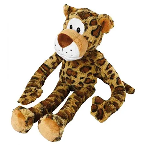 Multipet Swingin - Peluche grande de 22 pulgadas para perro, con brazos y piernas extra largos con chirriadores