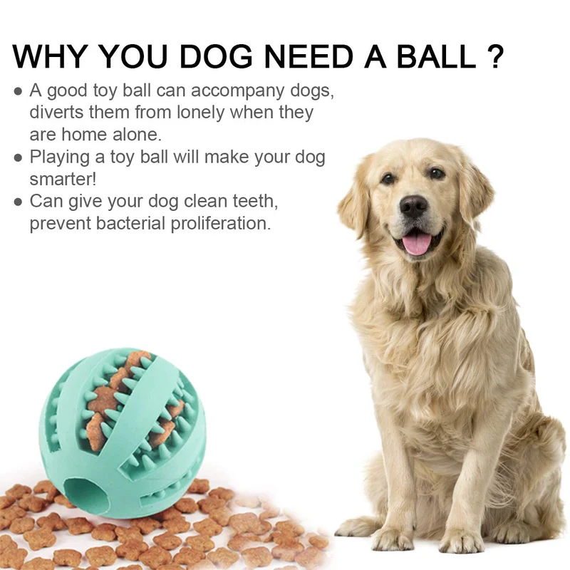 dingtai Juguete Pelota para perros diente limpieza Dog Toy bolas para Pet Pack de 2 NO Tóxico goma suave silicona