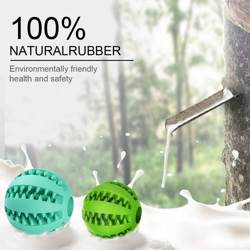 dingtai Juguete Pelota para perros diente limpieza Dog Toy bolas para Pet Pack de 2 NO Tóxico goma suave silicona
