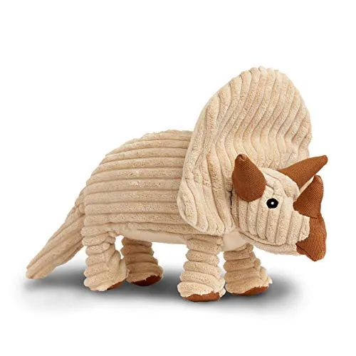 Rocco & Roxie - Peluche para perros - Bonitas formas de dinosaurio (elegir Brontosaurus, Triceratops, o T-Rex)