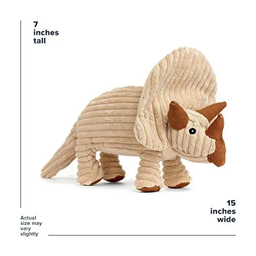 Rocco & Roxie - Peluche para perros - Bonitas formas de dinosaurio (elegir Brontosaurus, Triceratops, o T-Rex)