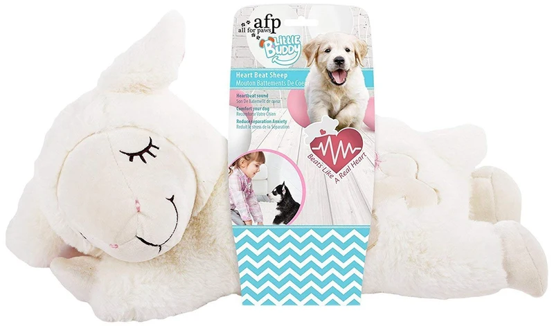 All for Paws Puppy Behavioral Aid Heart Beat cálido juguete, perro ansiedad sueño juguetes