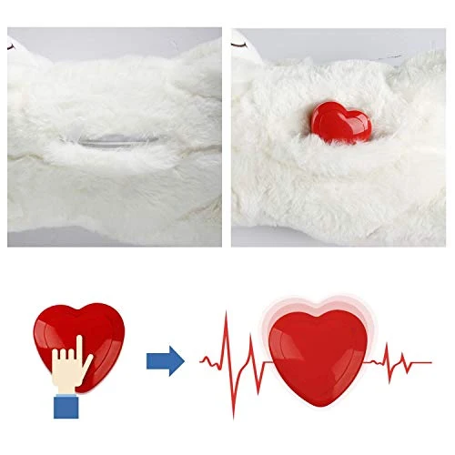 All for Paws Puppy Behavioral Aid Heart Beat cálido juguete, perro ansiedad sueño juguetes
