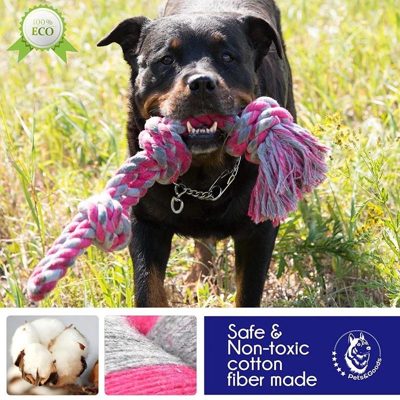 Dog Toys for Aggressive Chewers - 1 Nearly Indestructible Dog Toy - Large Dog Toys - Durable Heavy Duty Dog Toys - Dog Chew Toys - Rope Dog Toy - Tug of War Dog Toy for Large Breed - Tough Dog Toys