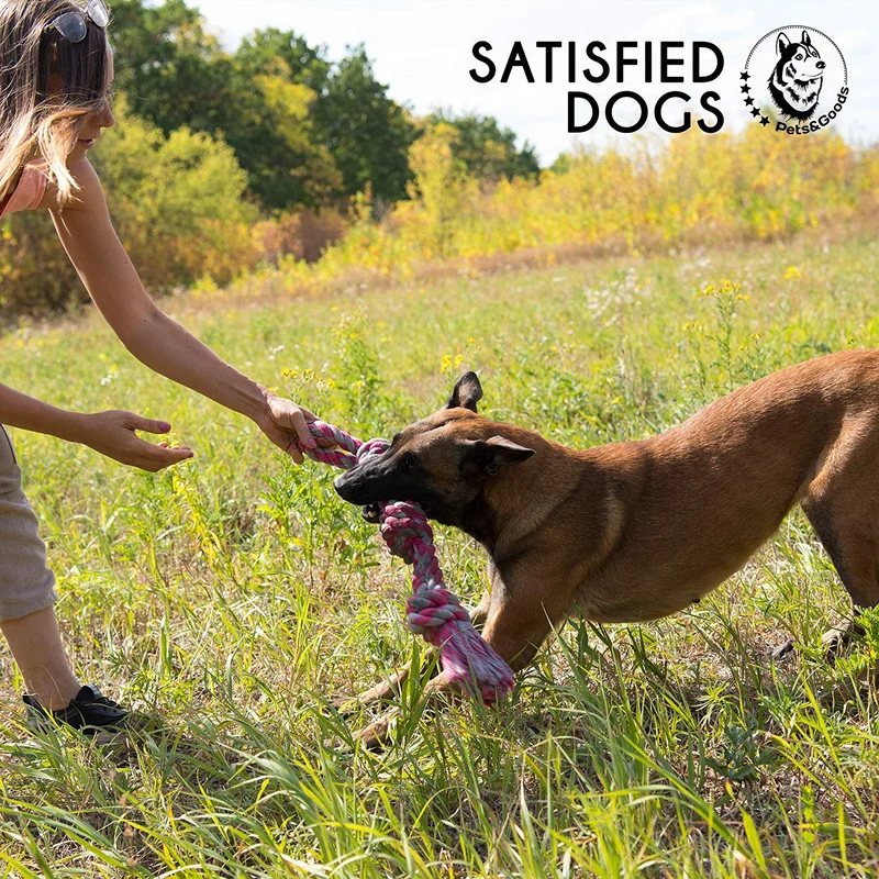 Dog Toys for Aggressive Chewers - 1 Nearly Indestructible Dog Toy - Large Dog Toys - Durable Heavy Duty Dog Toys - Dog Chew Toys - Rope Dog Toy - Tug of War Dog Toy for Large Breed - Tough Dog Toys
