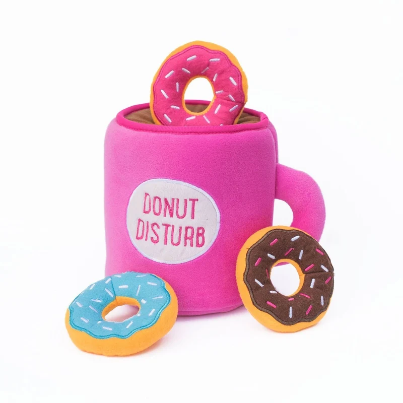 ZippyPaws Alimentos Buddies Burrow, interactivo Squeaky Ocultar y buscar peluche perro juguete