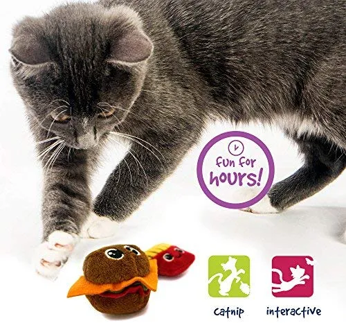 Pet Craft Supply Funny Enticing Crinkle Pouncing Cuddling Chasing Catnip & Silvervine Juguetes interactivos de alivio del aburrimiento para gatos
