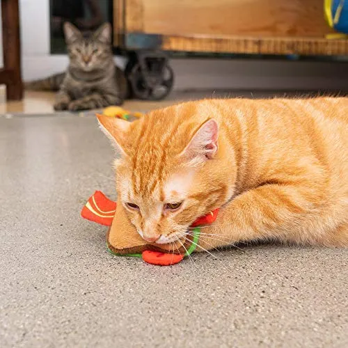 Pet Craft Supply Funny Enticing Crinkle Pouncing Cuddling Chasing Catnip & Silvervine Juguetes interactivos de alivio del aburrimiento para gatos