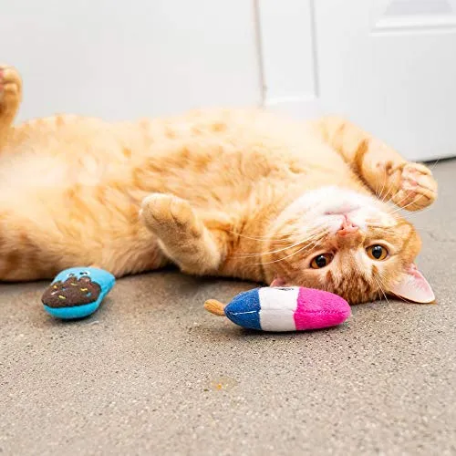 Pet Craft Supply Funny Enticing Crinkle Pouncing Cuddling Chasing Catnip & Silvervine Juguetes interactivos de alivio del aburrimiento para gatos
